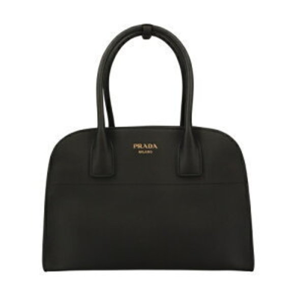 Prada Soft Grain Handbag Black V NERO Black - Picture 1 of 6